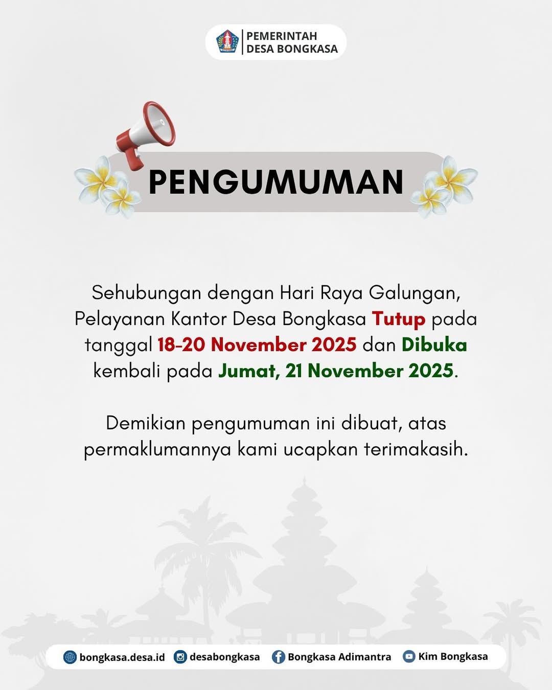 [PENGUMUMAN]